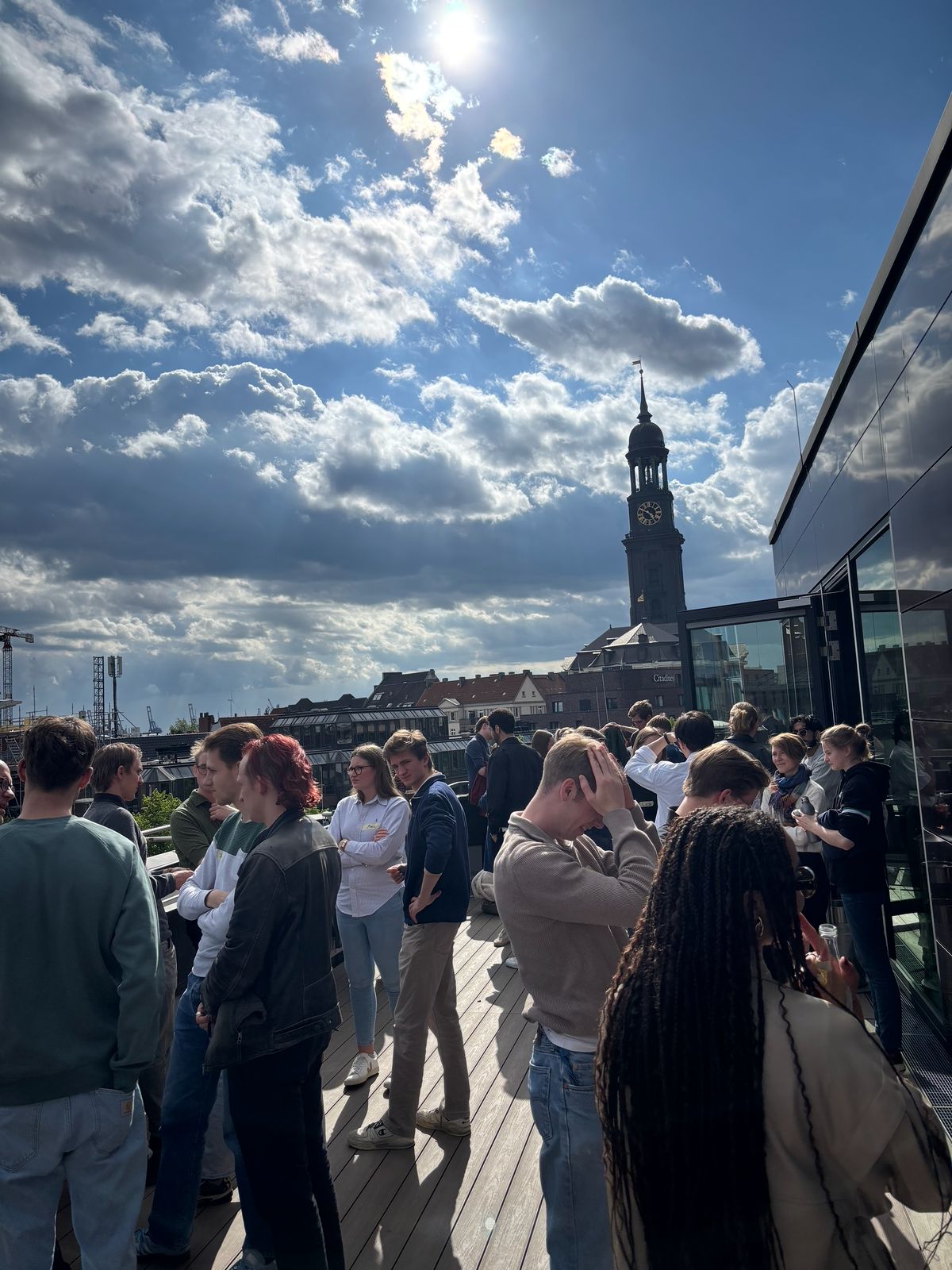 Networking auf der Dachterrasse der Katholischen Akademie Hamburg